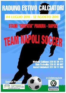 Dal 4 luglio a Pianura raduno estivo con il Napoli Soccer