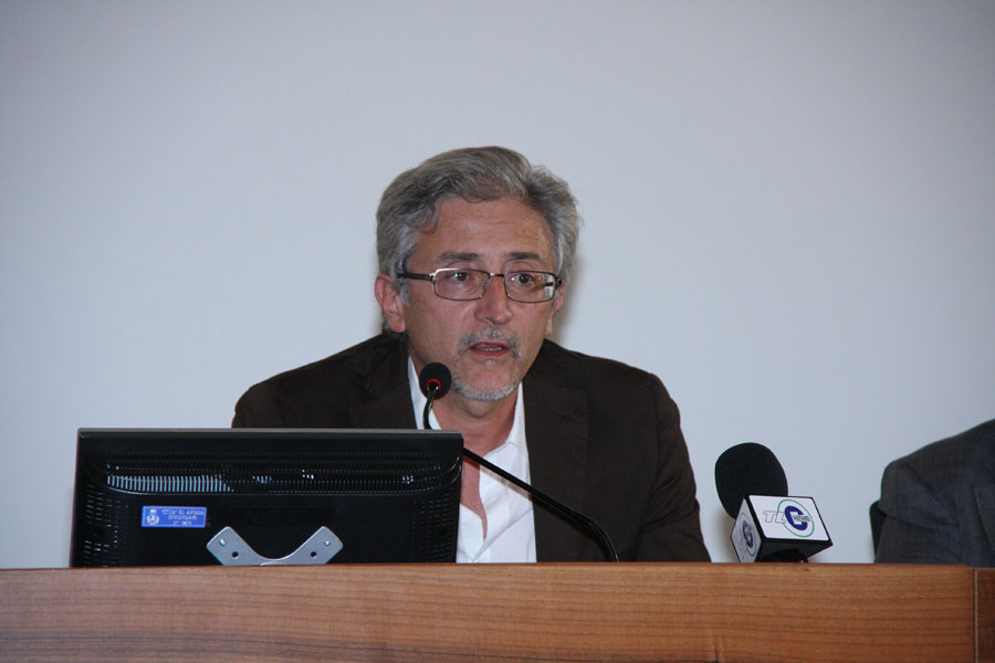 Sala stampa di Aversa-Celano