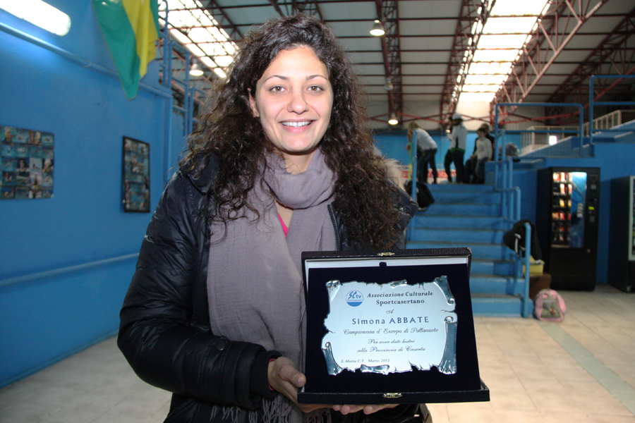 Sportcasertano premia Abbate: “Orgogliosa di questa terra”