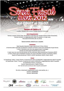 Street Futsal Event 2012 al via il 9 luglio