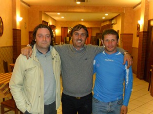 I DIRIGENTI NASTRO E CROCCO COL PRESIDENTISSIMO DESIATO