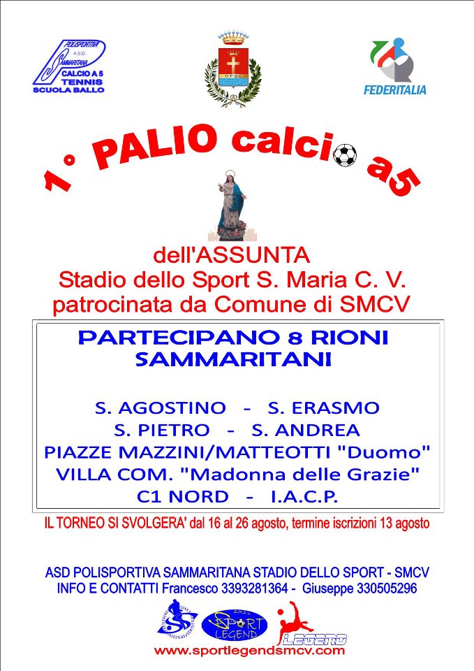A Santa Maria il Primo Palio dell’Assunta di calcio a 5