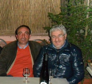 Il presidente Savinelli con l'allenatore Santonastaso