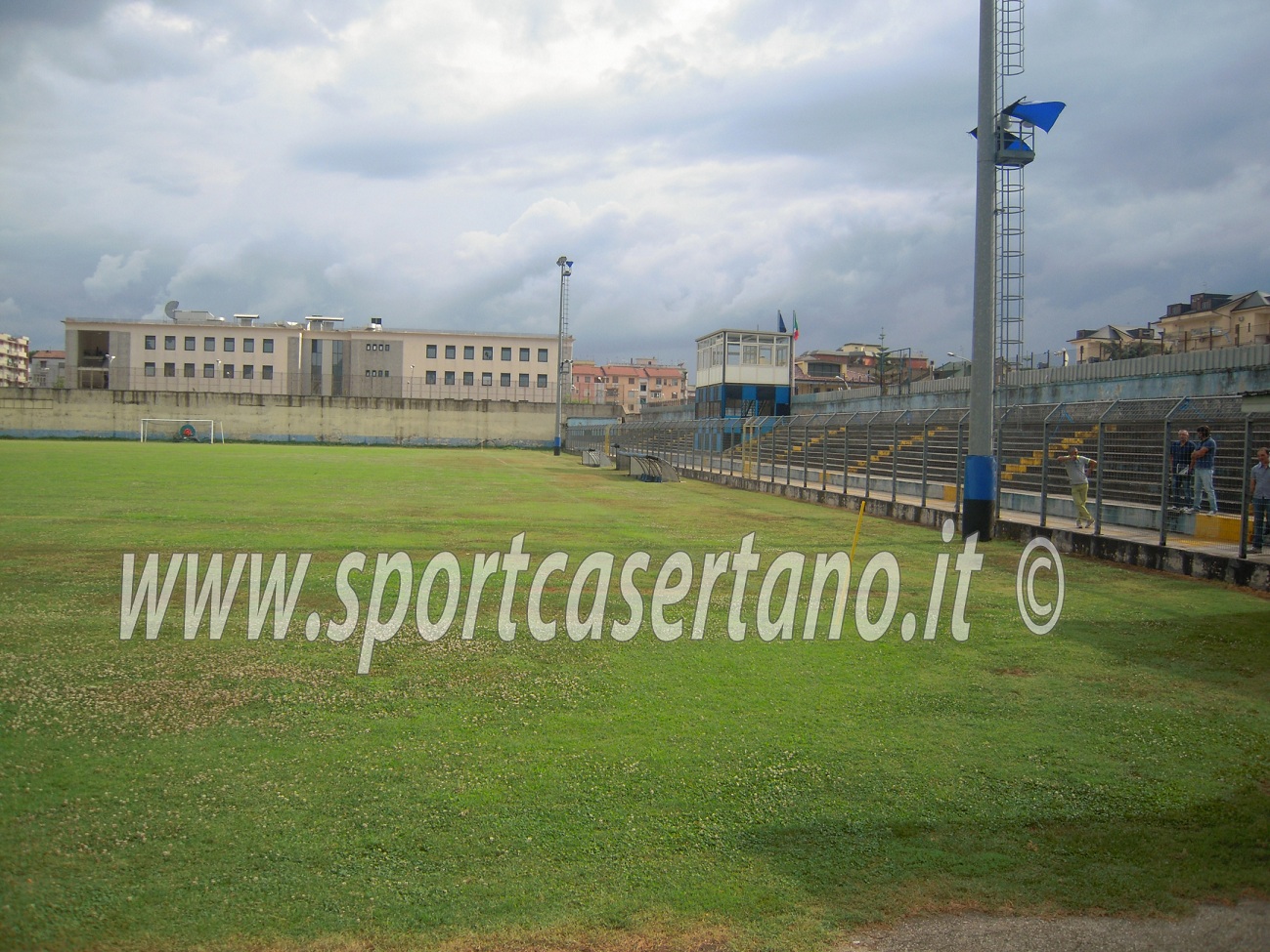 Il settore locali e la cabina stampa del 'Mario Piccirillo'