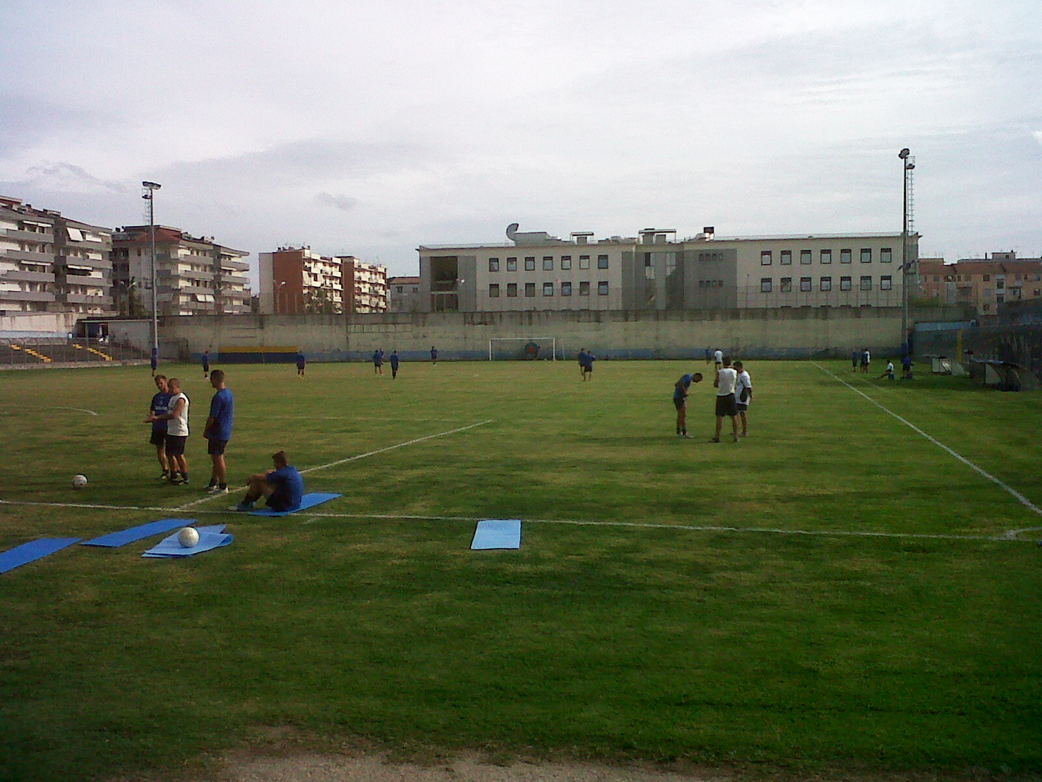 Il Gladiator nella seduta di allenamento di oggi pomeriggio