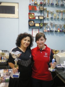 1° posto di Eliana Comune e 2° posto di Sabrina Imparato insieme presente e futuro del Tennistavolo Caserta