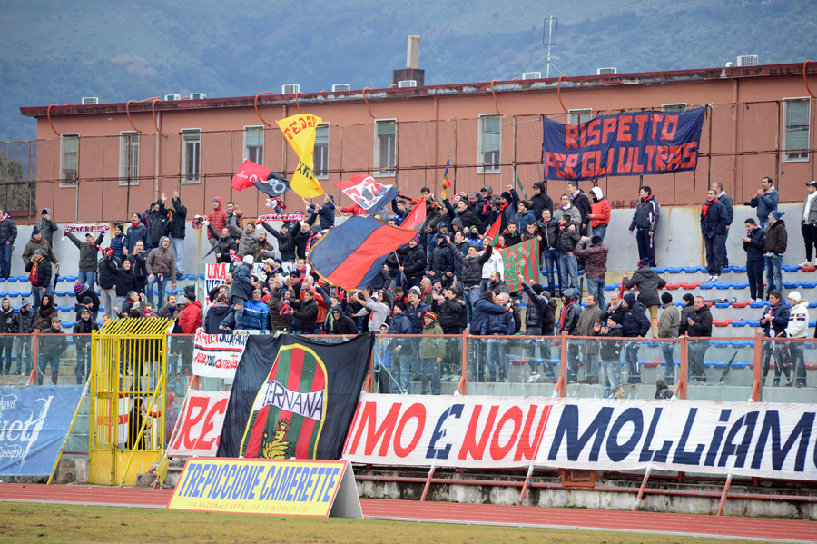 Nola-Casertana vietata ai tifosi rossoblù
