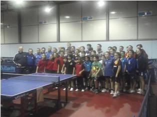 Lo staff della nazionale di Tennistavolo a San Nicola La Strada