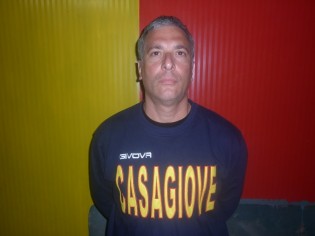 L'allenatore in seconda dell'Hermes Casagiove Giuseppe Lemma (foto Domenico Vastante)