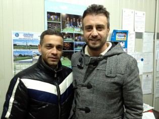 Il presidente Buonpane con il ds