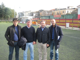 Aldo Scialla, Paolo Rovani, Alberto Guarino e un osservatore dello Spezia
