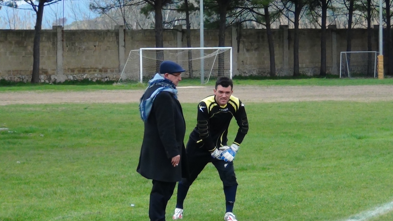 Il presidente D'Alterio ed il portiere Giallaurito