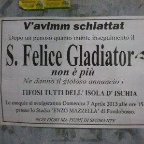 Manifesto di sfottò sul Gladiator