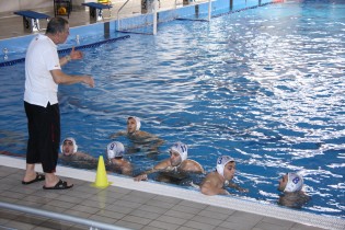 Mario Bove durante un timeout