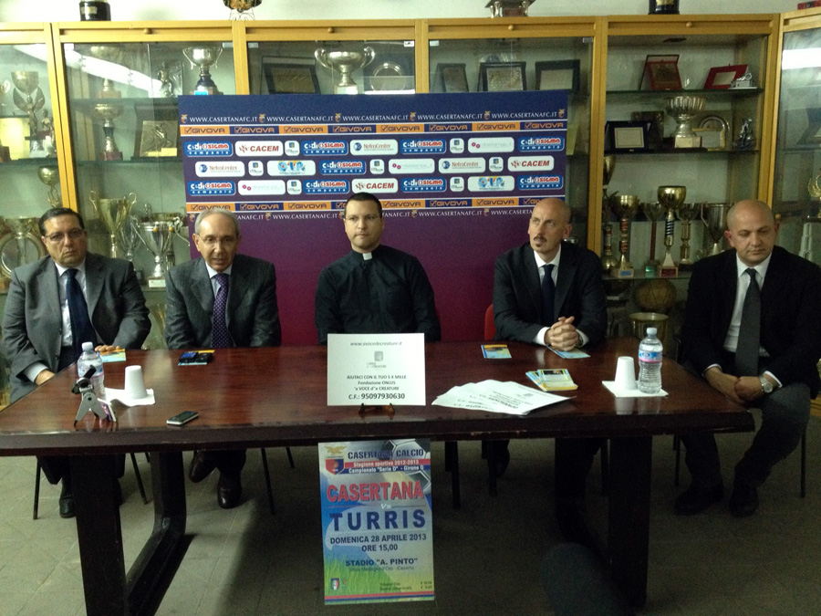 Don Luigi Merola: “Grazie di cuore alla Casertana”