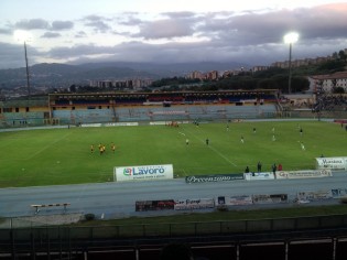 Le squadre durante il riscaldamento