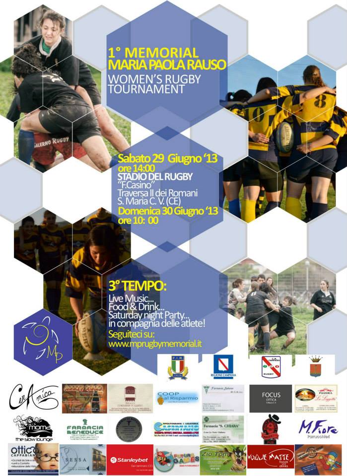 Memorial Maria Paola Rauso, domani al via la kermesse che unisce rugby e lotta all’anoressia