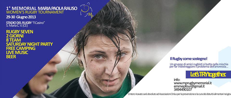 A fine giugno la prima edizione del memorial ‘Maria Paola Rauso’ dedicato al rugby femminile