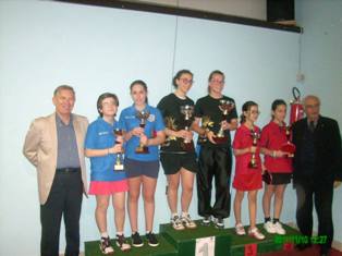 3° posto doppio 4 categ. Claudia Gatto e Simona Cimmino entrambe del TT Caserta