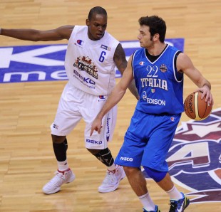 Stefano Gentile in maglia azzurra