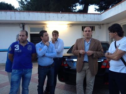 L'assessore Munno, il consigliere Lebbioli, Il presidente Mattuccie e il sindaco Di Muro