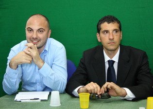 Salvatore malafronte con mister Foglia Manzillo