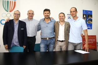 Da sinistra Atripaldi, Molin, Barbagallo, Iavazzi e Baioni