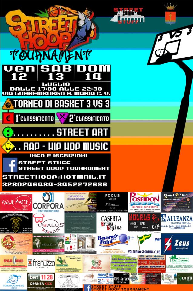 ‘Street Hoop Tournament’, per tre giorni grande spettacolo a Santa Maria