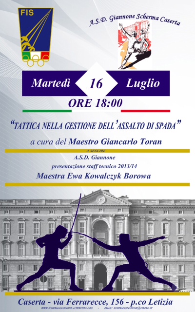 Scherma: gemellaggio tra la Giannone e la Nedo Nadi Salerno