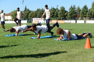 La Casertana a lavoro (Foto Giuseppe Melone)