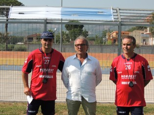 Staff tecnico e presidente del San Marco Trotti