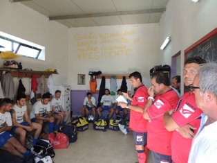 La preparazione negli spogliatoi