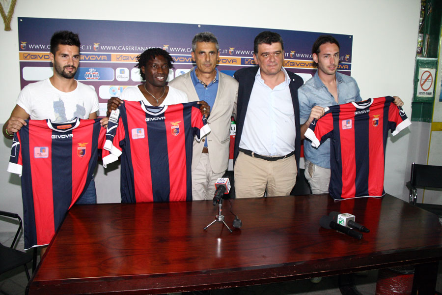 Casertana presentati i nuovi acquisti, Corvino: “Ora tocca ai calciatori”