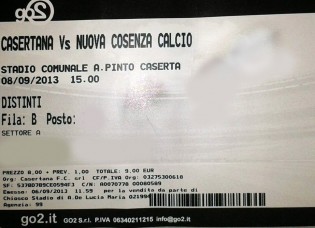 Il biglietto di Casertana-Cosenza