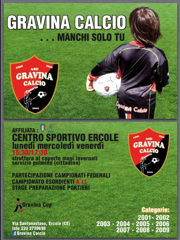 Riparte la stagione della Gravina calcio