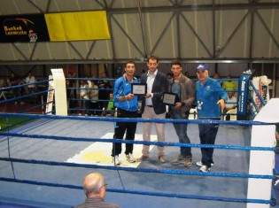 L'assessore allo sport Sorbo premia Antonio e Giuseppe Perugino