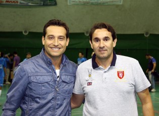 Il presidente Campana con mister Da Silva