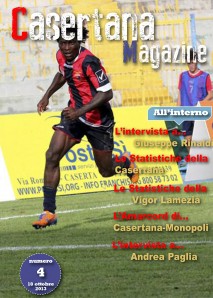 La copertina del quarto numero di Casertana Magazine