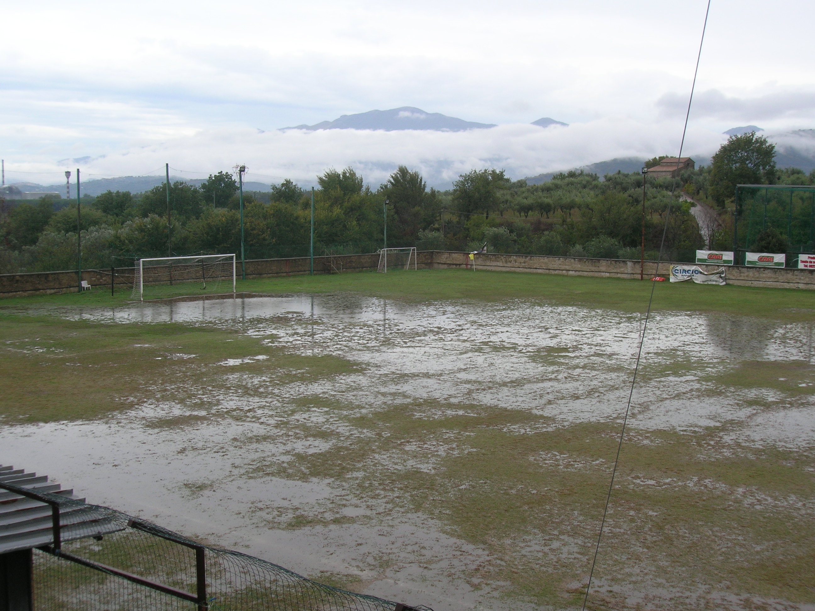 Tra Sessana e Vitulazio vince la pioggia: gara rinviata per impraticabilità del terreno di gioco