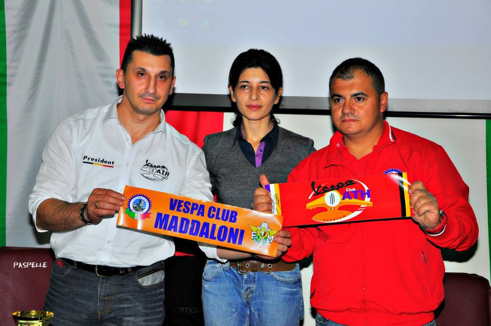 Vespa Club Maddaloni e Vespa Club Ath (Belgio), sancito il gemellaggio