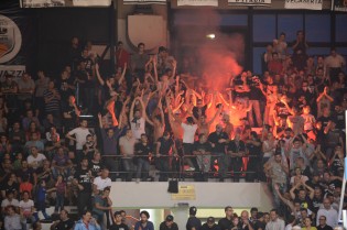 I tifosi della Juvecaserta (Foto Giuseppe Melone)