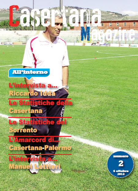 Dalle 14 on line il secondo numero di ‘Casertana Magazine’