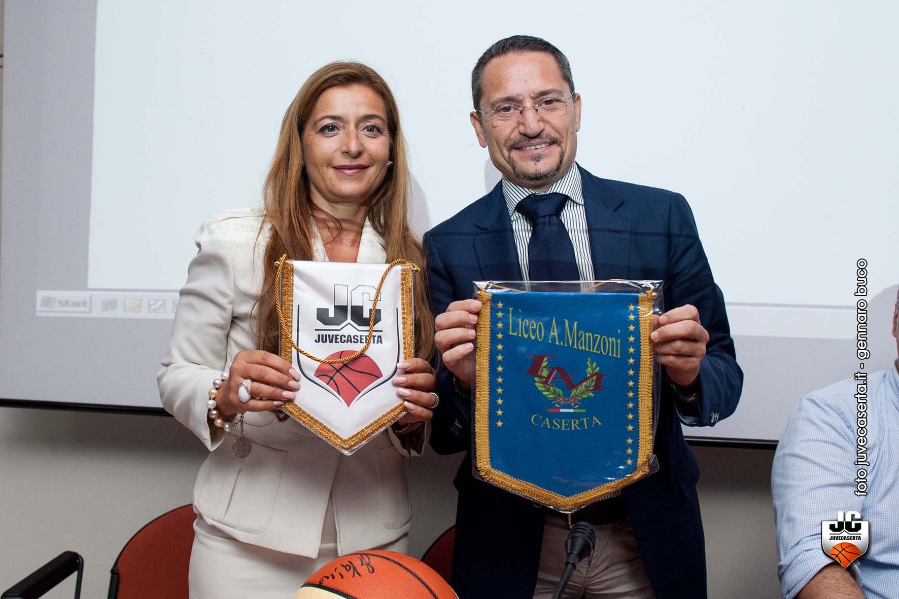 Il presidente Iavazzi con la preside Vairo