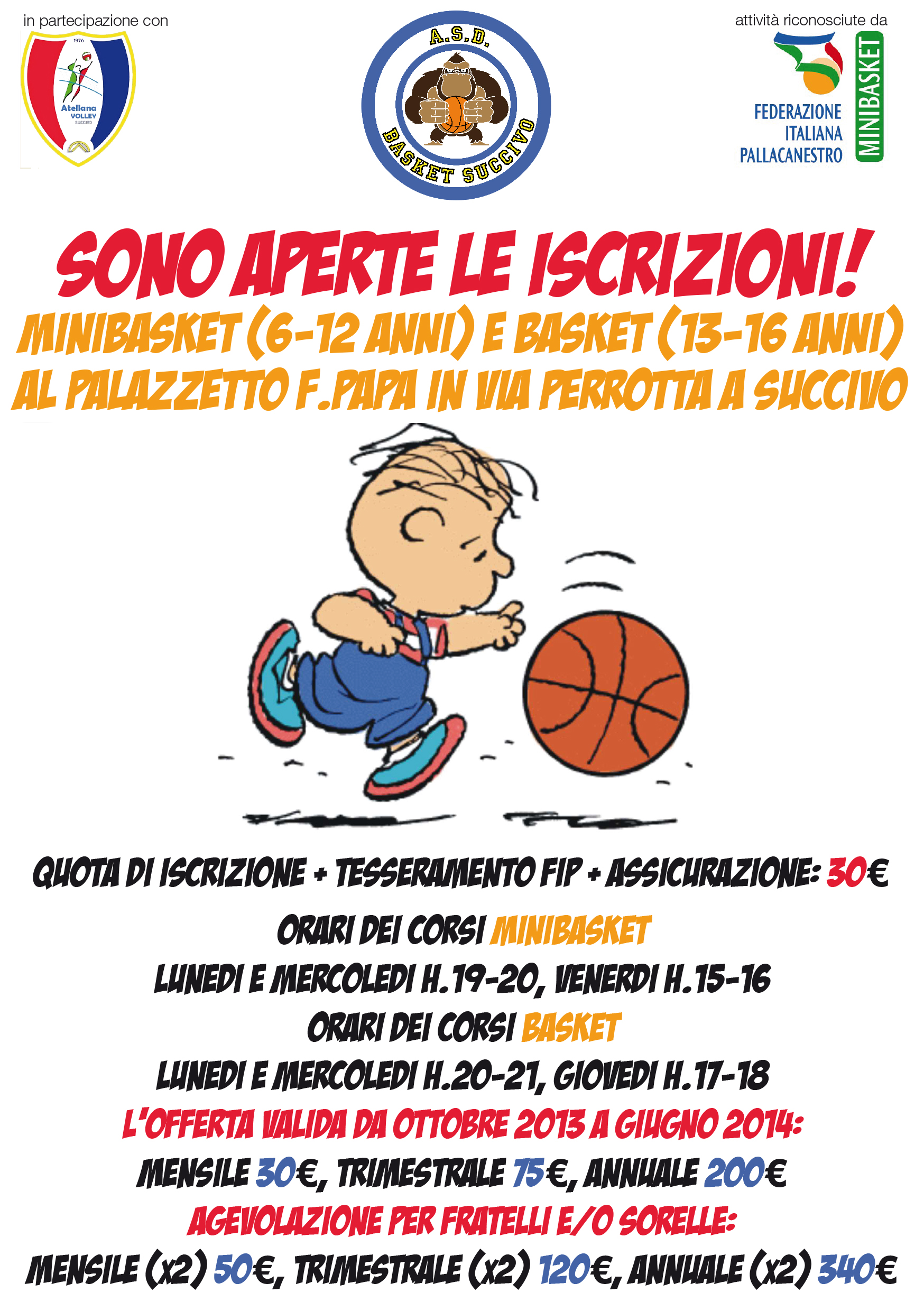 Basket Succivo: riflettori puntati sul settore giovanile