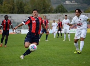 Cruciani in lotta con Agnelli (Foto Giuseppe Melone)
