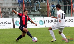 Cruciani in azione nel match contro il Foggia