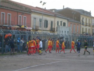 Esultanza per il goal dell'Hermes Casagiove (foto Domenico Vastante)