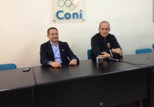 Il presidente Iavazzi con Baioni