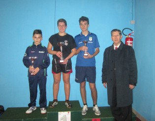 1° posto Gianluca Sollitto del TT San Nicola CE categ. allievi