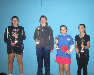 1° posto Sabrina Imparato del TT San Nicola CE categ. allievi